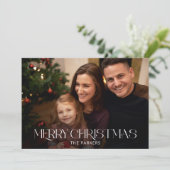 Cartes Pour Fêtes Annuelles Typographie moderne de Noël Joyeux (Debout devant)