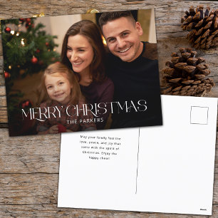 Cartes Pour Fêtes Annuelles Typographie moderne de Noël Joyeux