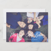 Cartes Pour Fêtes Annuelles Typographie moderne Joyeux Noël 4 Photo (Devant)