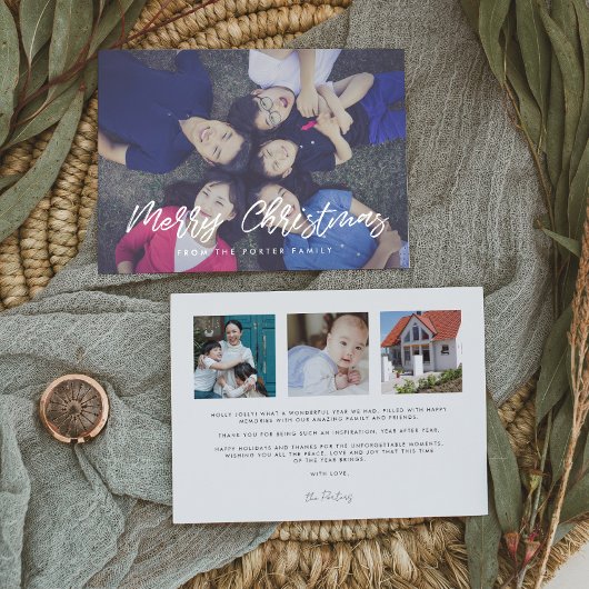 Cartes Pour Fêtes Annuelles Typographie moderne Joyeux Noël 4 Photo