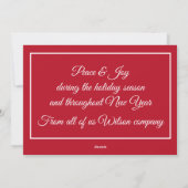 Cartes Pour Fêtes Annuelles Typographie moderne logo Sledge Noël (Dos)