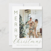 Cartes Pour Fêtes Annuelles Typographie moderne Script Joyeux Noël Photo (Devant)