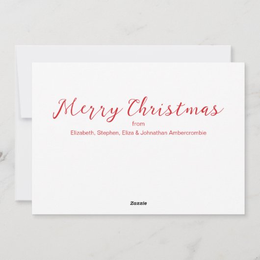 Cartes Pour Fêtes Annuelles Typographie moderne Signification de Noël (Dos)