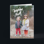 Cartes Pour Fêtes Annuelles Typographie photo de voeux de Noël<br><div class="desc">Typographie photo de voeux de Noël</div>