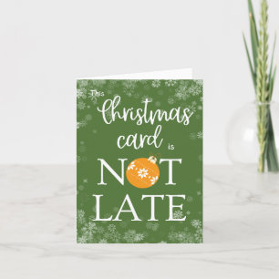 Cartes Pour Fêtes Annuelles Typographie Rétro Vintage Noël en Retard Drôle