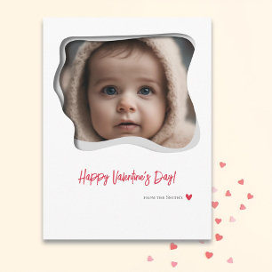 Cartes Pour Fêtes Annuelles Typographie rouge Saint Valentin Photo