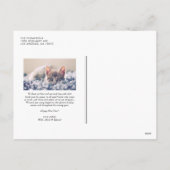 Cartes Pour Fêtes Annuelles Typographie rustique Bleu Bonne Année Photo (Dos)