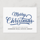 Cartes Pour Fêtes Annuelles Typographie simple moderne Ajouter un logo (Devant)