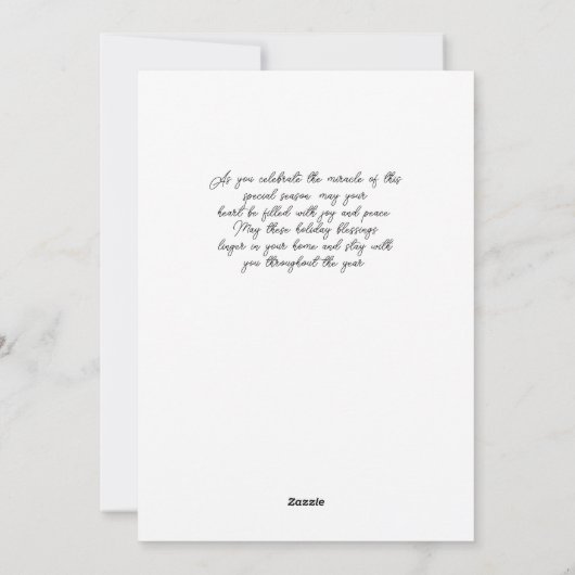 Cartes Pour Fêtes Annuelles Typographie simple NOEL Dusty Bleu Noël (Dos)