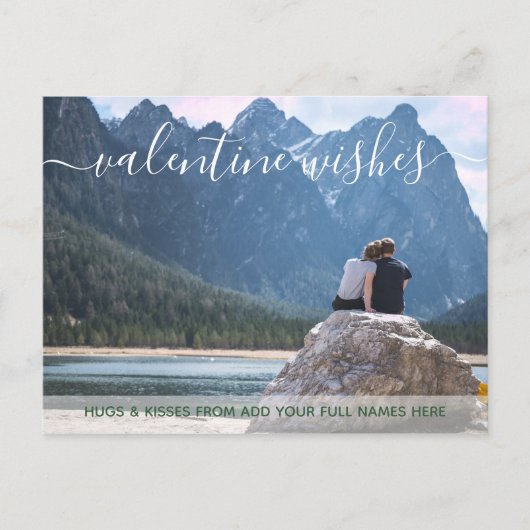 Cartes Pour Fêtes Annuelles Typographie tendance de la Saint-Valentin Ajouter (Devant)