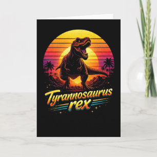 Cartes Pour Fêtes Annuelles Tyrannosaurus Rex