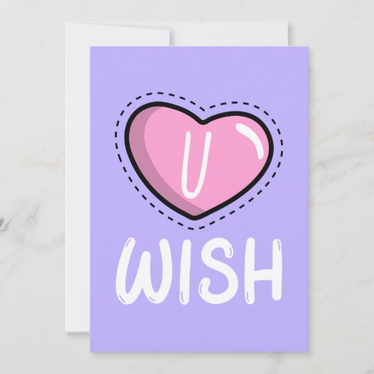 Cartes Pour Fêtes Annuelles U Wish Valentine's Card (Devant)