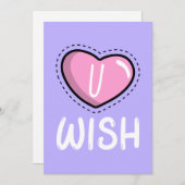Cartes Pour Fêtes Annuelles U Wish Valentine's Card (Devant / Derrière)