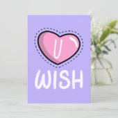 Cartes Pour Fêtes Annuelles U Wish Valentine's Card (Debout devant)