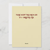 Cartes Pour Fêtes Annuelles Un appartement de remplacement de poisson de Noël (Dos)