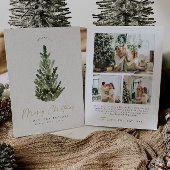 Cartes Pour Fêtes Annuelles Un arbre de Noël simple et élégant