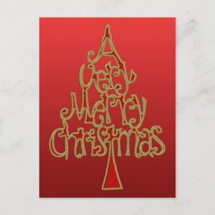 Cartes Pour Fêtes Annuelles Un arbre de Noël très joyeux