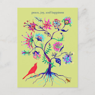 Cartes Pour Fêtes Annuelles Un arbre de vie