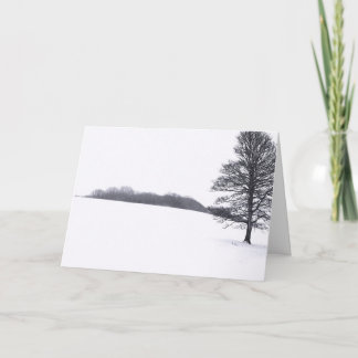 Cartes Pour Fêtes Annuelles Un arbre en hiver