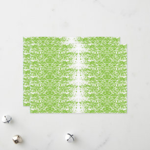 Cartes Pour Fêtes Annuelles un arrière - plan vert et blanc avec des petits po