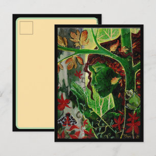 Cartes Pour Fêtes Annuelles Un avec les arbres Dryad