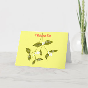 Cartes Pour Fêtes Annuelles Un baiser de Noël