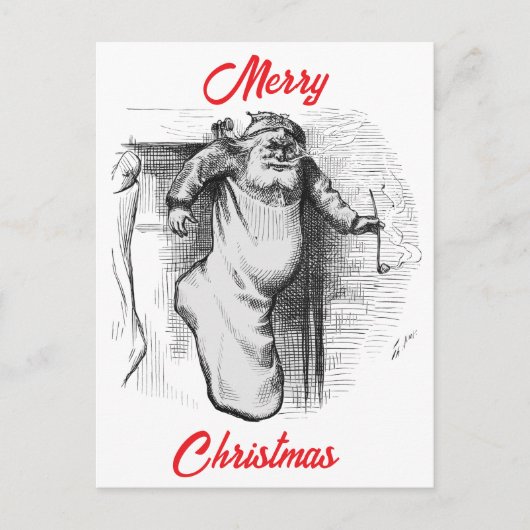 Cartes Pour Fêtes Annuelles Un bas plein (1879) par Thomas Nast.  (Devant)