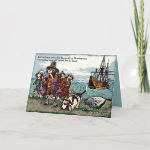 Cartes Pour Fêtes Annuelles Un basset Thanksgving