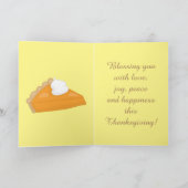 Cartes Pour Fêtes Annuelles Un Bon thanksgiving vert, merci (Intérieur)