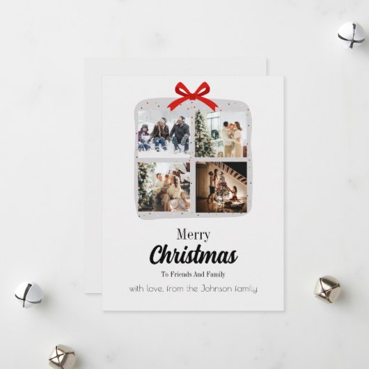 Cartes Pour Fêtes Annuelles Un Cadeau d'Amour (Devant/Arrière en situation)