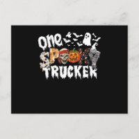 Un camionneur léopard groovy effrayant d'Halloween