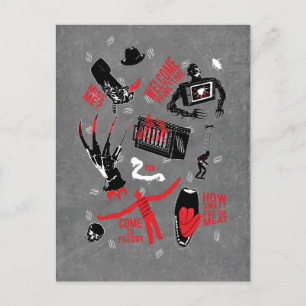 Cartes Pour Fêtes Annuelles Un cauchemar dans la rue Elm   Freddy Krueger parl