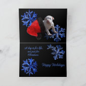 Cartes Pour Fêtes Annuelles Un chien a lieu pendant la vie, pas simplement (Intérieur)