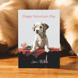 Cartes Pour Fêtes Annuelles Un chiot mignon