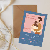 Cartes Pour Fêtes Annuelles Un couple s'embrasse - Valentines Day Card