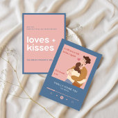 Cartes Pour Fêtes Annuelles Un couple s'embrasse - Valentines Day Card