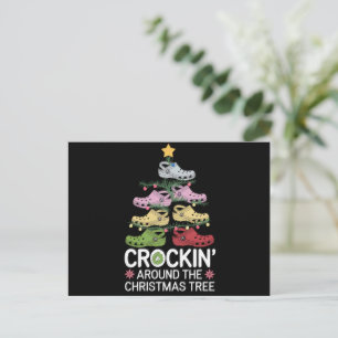 Cartes Pour Fêtes Annuelles Un Crockin autour de l'arbre de Noël