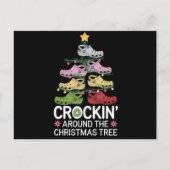 Cartes Pour Fêtes Annuelles Un Crockin autour de l'arbre de Noël (Devant)