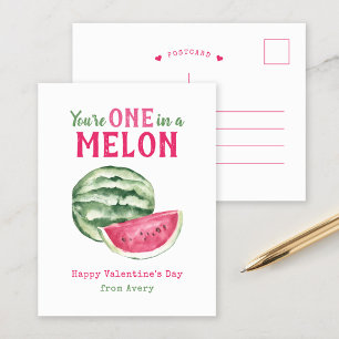 Cartes Pour Fêtes Annuelles Un dans un Melon Enfants Saint-Valentin
