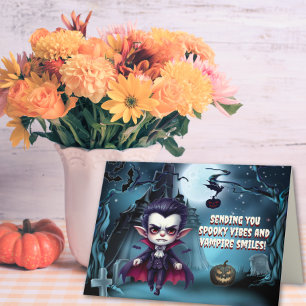 Cartes Pour Fêtes Annuelles Un délice d'Halloween vampire