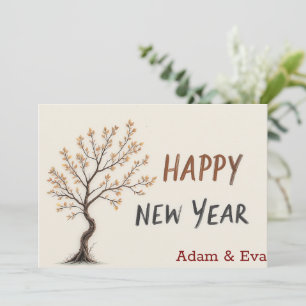 Cartes Pour Fêtes Annuelles Un doux murmure de Nouvel An