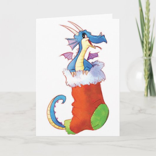 Cartes Pour Fêtes Annuelles Un dragon dans ma réserve (Devant)