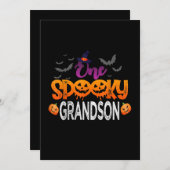 Cartes Pour Fêtes Annuelles Un Éffrayant Famille Grandson Correspondant Coût H (Devant / Derrière)