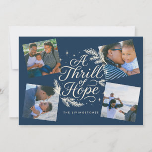 Cartes Pour Fêtes Annuelles Un frisson d'espoir Marine Religieux 4 Photo Colla