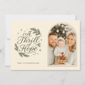 Cartes Pour Fêtes Annuelles Un frisson d'espoir Photo de l'arc religieux (Devant)