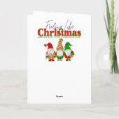 Cartes Pour Fêtes Annuelles Un garçon et son train de Noël (Dos)