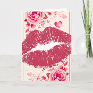 Cartes Pour Fêtes Annuelles Un gros bisou pour toi pour la Saint-Valentin