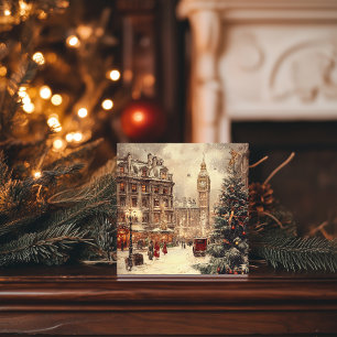 Cartes Pour Fêtes Annuelles Un hiver nostalgique à Londres Noël