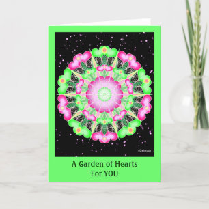 Cartes Pour Fêtes Annuelles Un jardin de coeurs