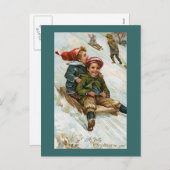 Cartes Pour Fêtes Annuelles "Un joli Noël pour toi" (Devant / Derrière)